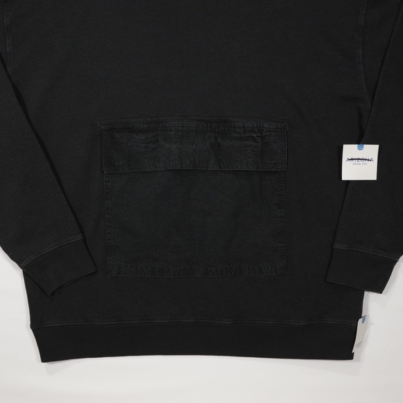 Arizona Jean Co‎ Men's Crew Neck Long Sleeve Pullover Sweatshirt Black Size M - Picture 3 of 8